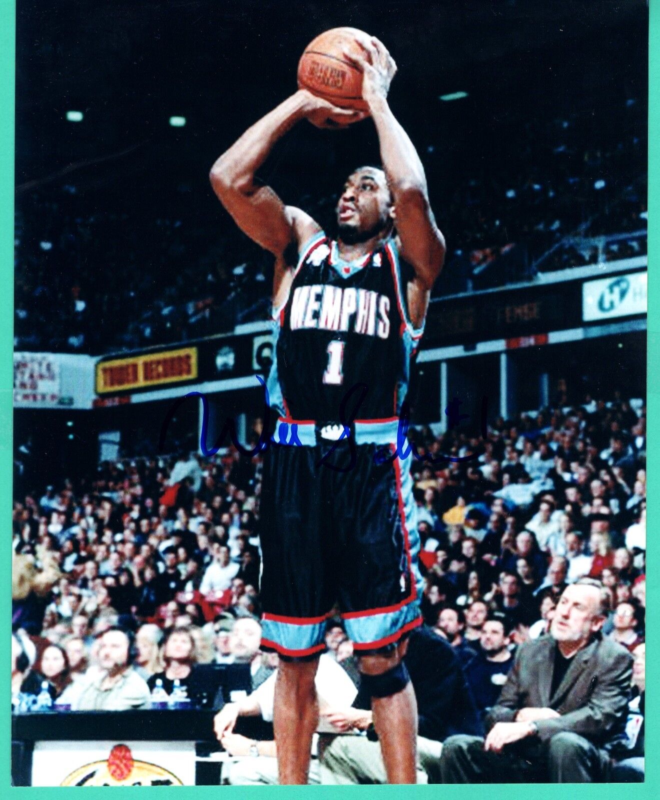William Solomon NBA Memphis Grizzlies Hand Signed Autograph 8x10 Photo Poster painting