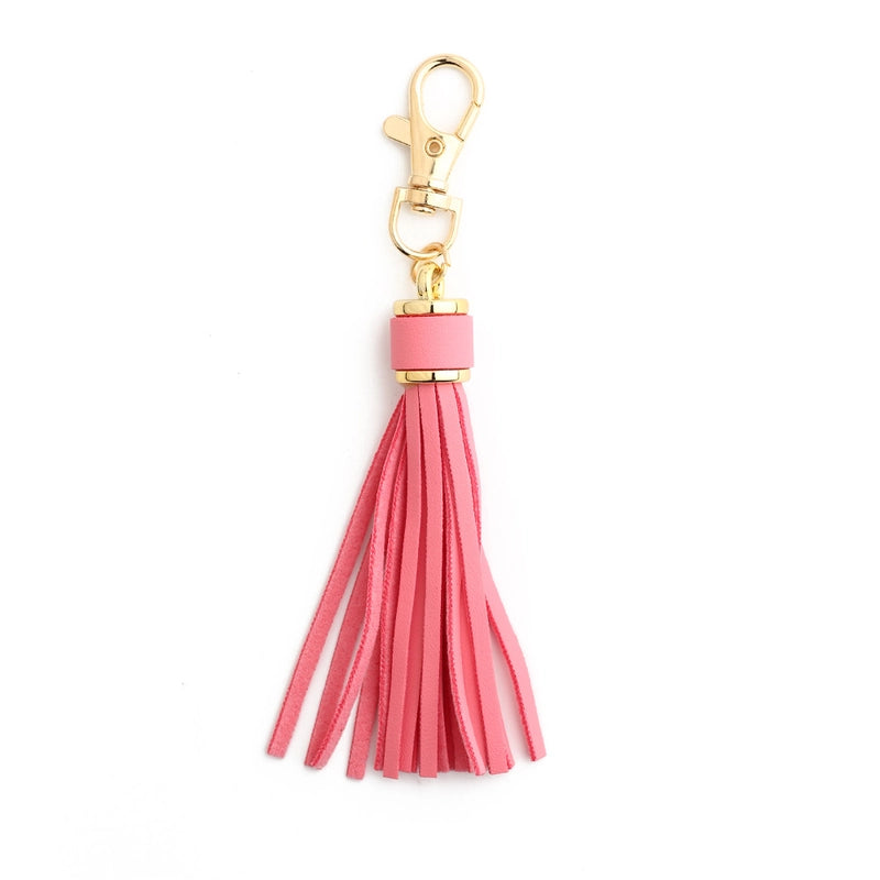 Minimalist Classic Style Solid Color Pu Leather Plating Bag Pendant Keychain