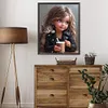 Diamond Painting -DIY Round Drill Sweet Cool Girl(40x50cm)