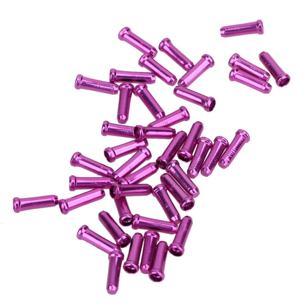 

50pcs Aluminum Bike Bicycle Brake Shifter Inner Cable Tips Wire End Cap, Purple, 501 Original