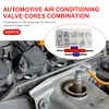 102Pcs AC Shrader Valve Core with Tool Air Conditioning Assortment Kit for