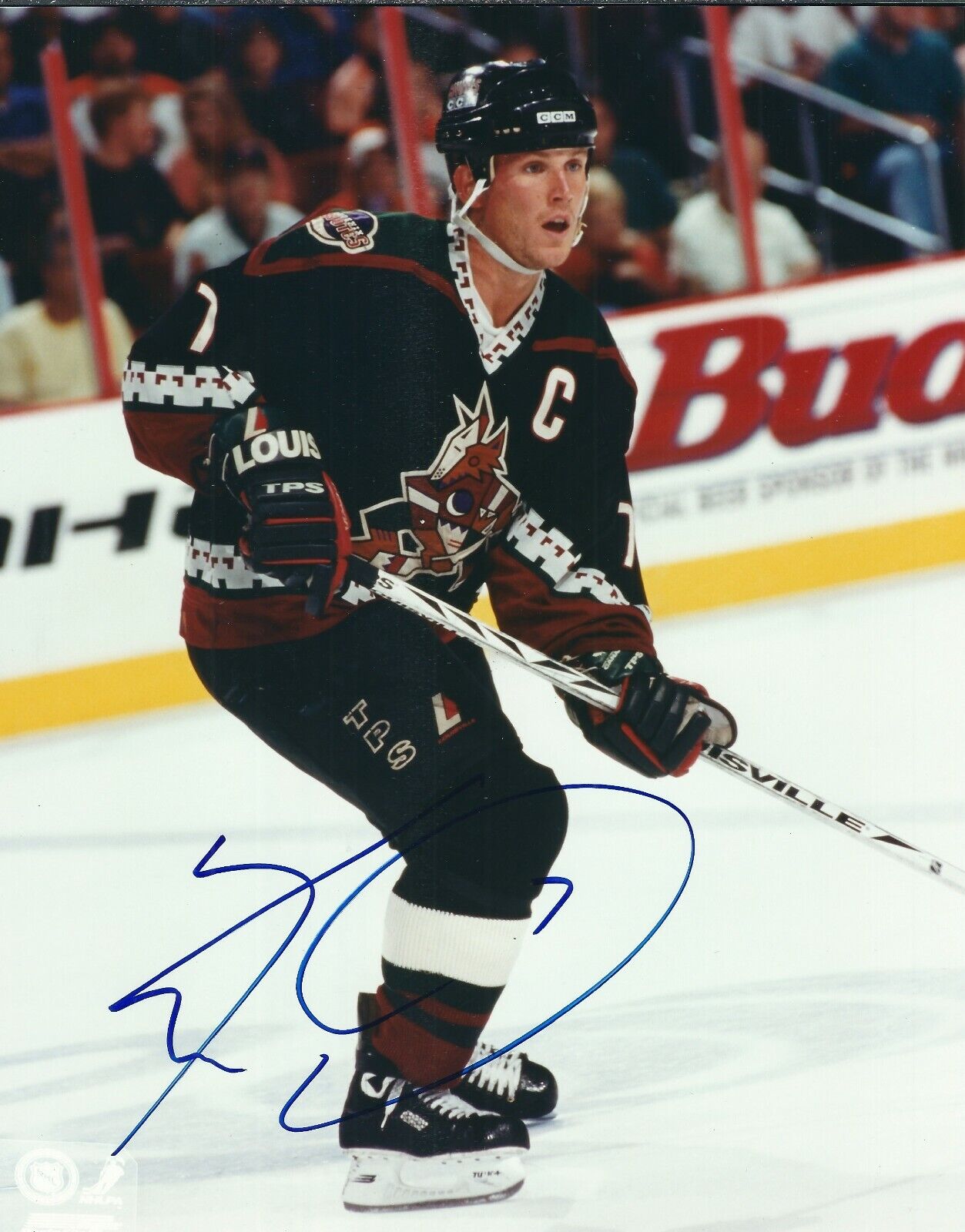 Autographed 8x10 KEITH TKACHUK Phoenix Coyotes Photo Poster painting - w/COA