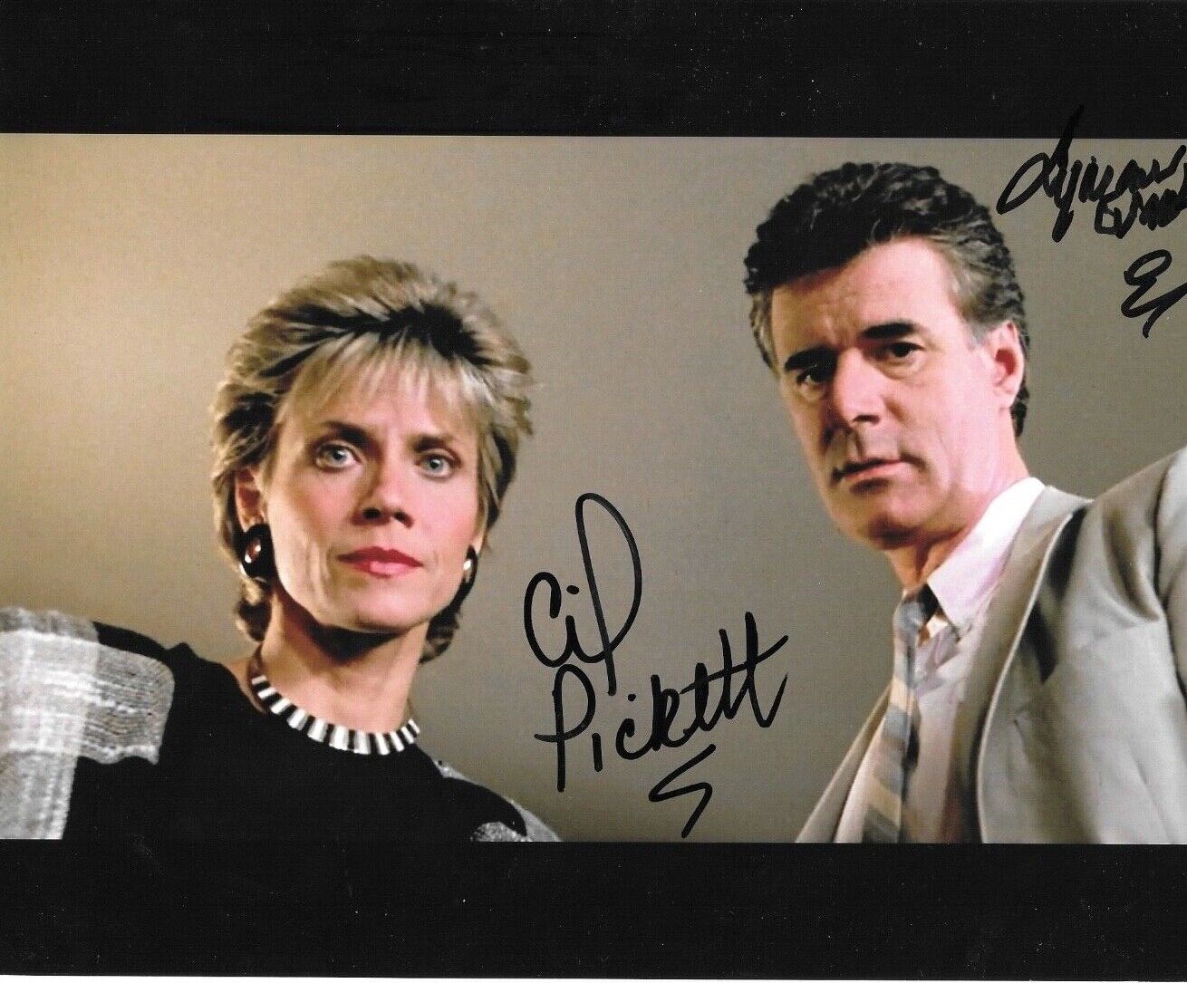 * LYMAN WARD & CINDY PICKETT * signed 8x10 Photo Poster painting * FERRIS BUELLER'S DAY OFF * 5