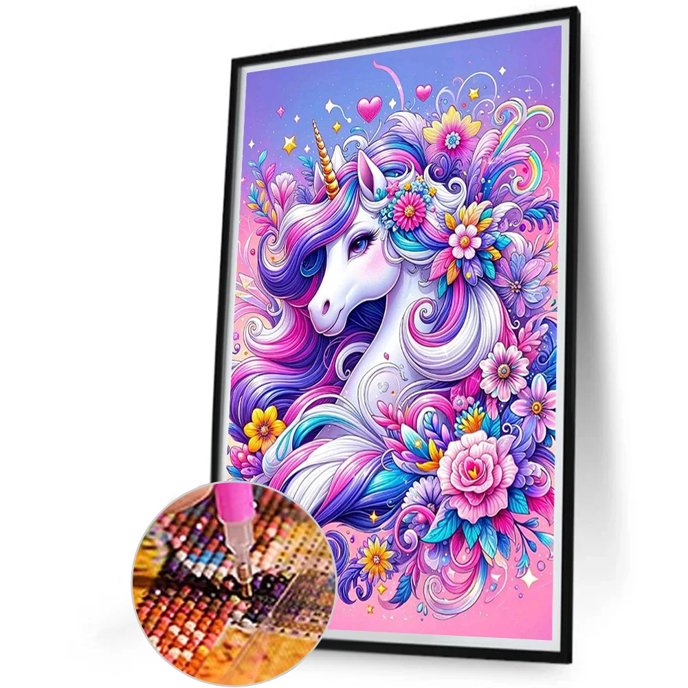Diamond Painting - Full Round Drill - Unicorn(Canvas|40*60cm)