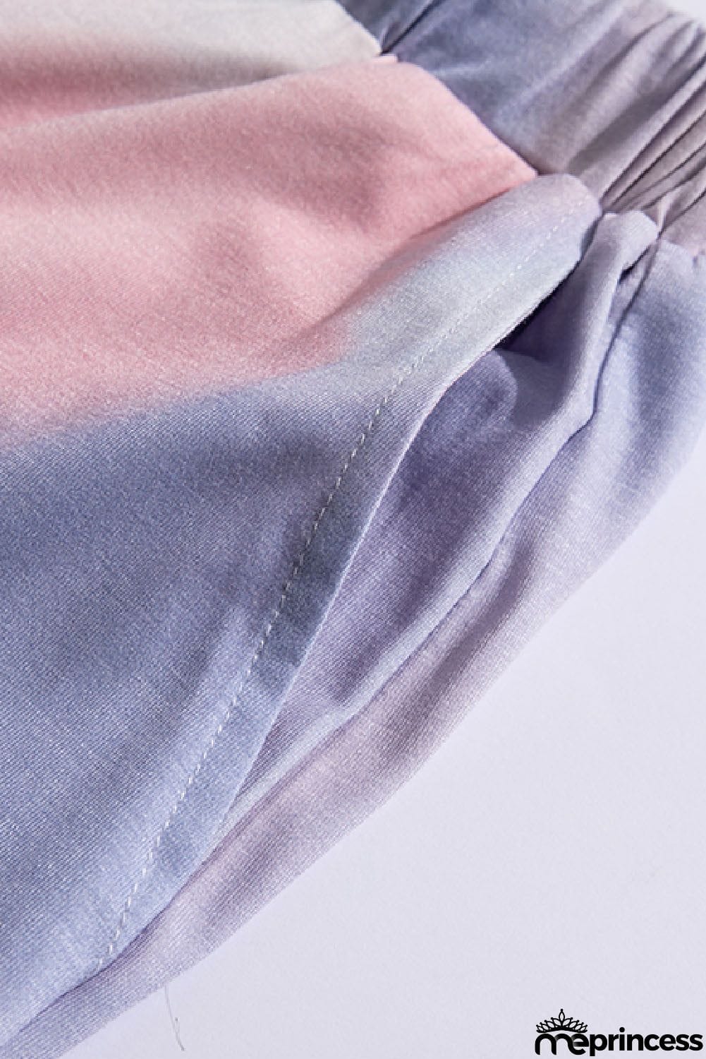 Pink Purple Tie Dye Short Lounge Set