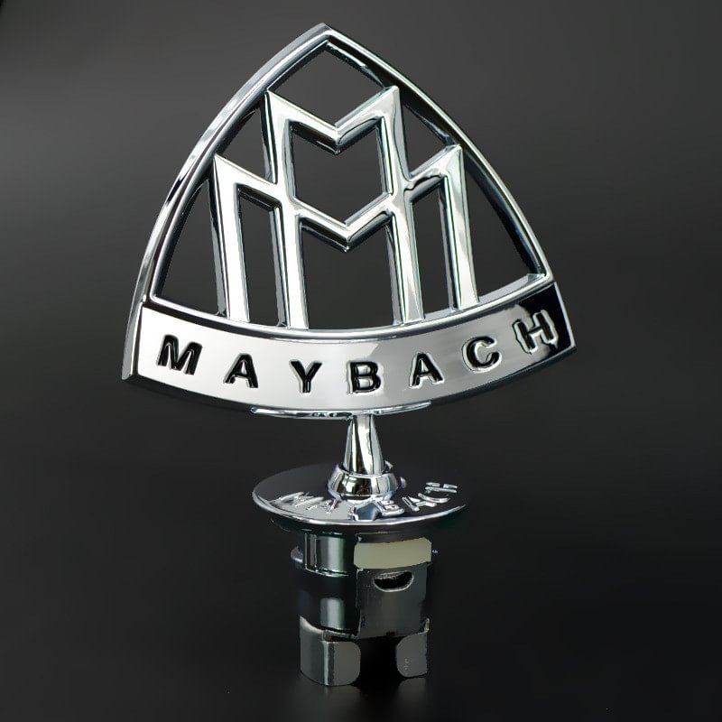 Maybach Front Standing Metal Mark Emblem Bonnet Hood Ornament Rear Badge for Mercedes-Benz voiturehub dxncar