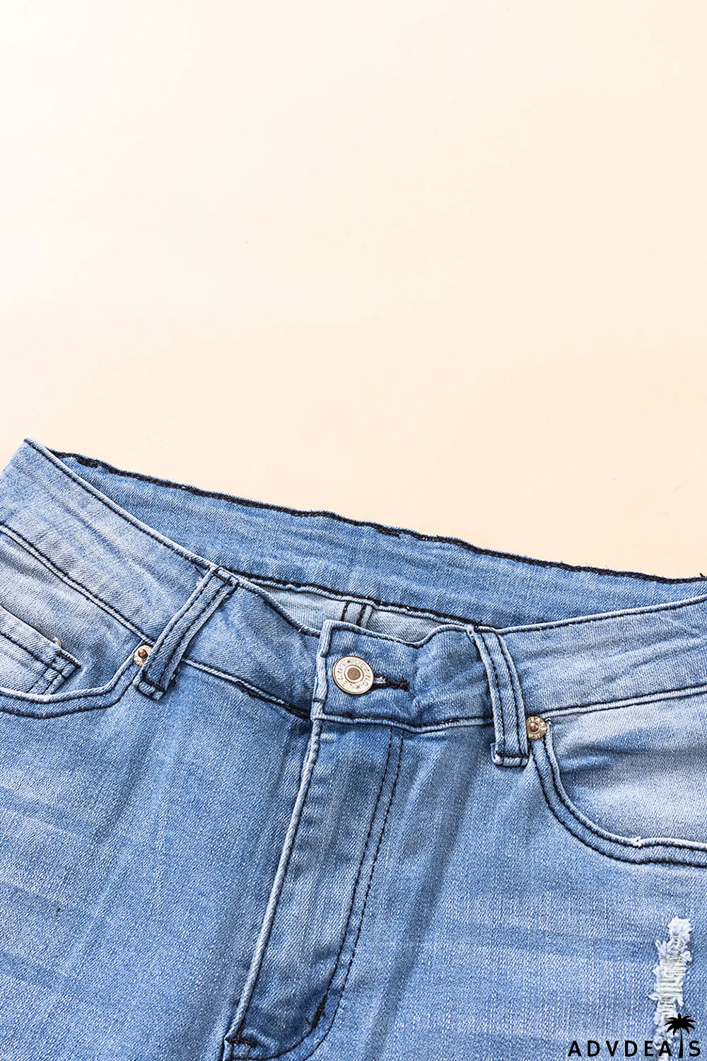 High Waist Distressed Skinny Jeans