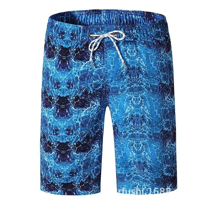 Men's Swim Trunks Swim Shorts Quick Dry Lightweight Board Shorts Bathing Suit with Pockets Mesh Lining Drawstring Swimming Surfing Water Sports Printed Summer