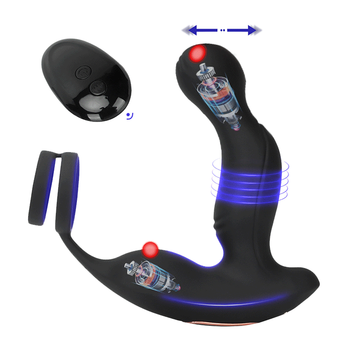 Wireless Remote Control Vibrating & Whirling Prostate Massager