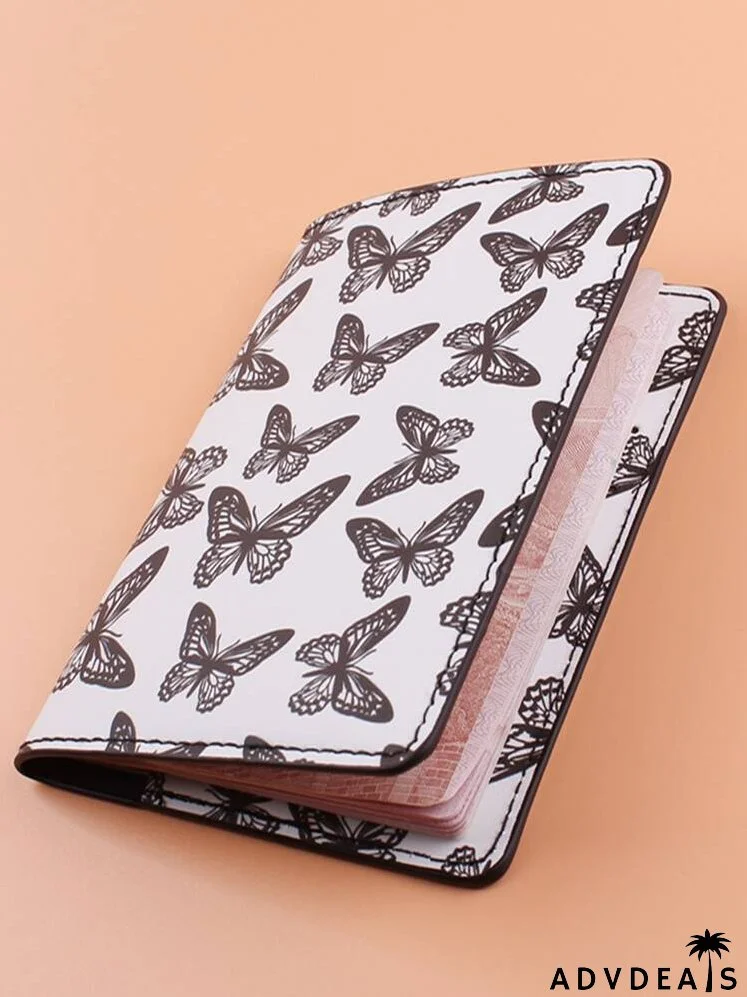 Butterfly Graphic Passport Case
