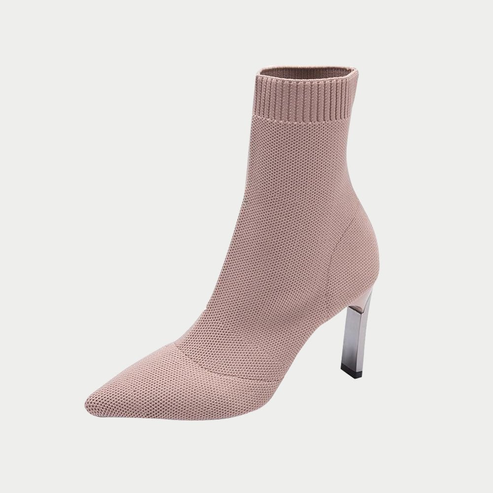 Women's Socks Boots Elastic Stilettos Heel Pointed Toe Ankle Boots