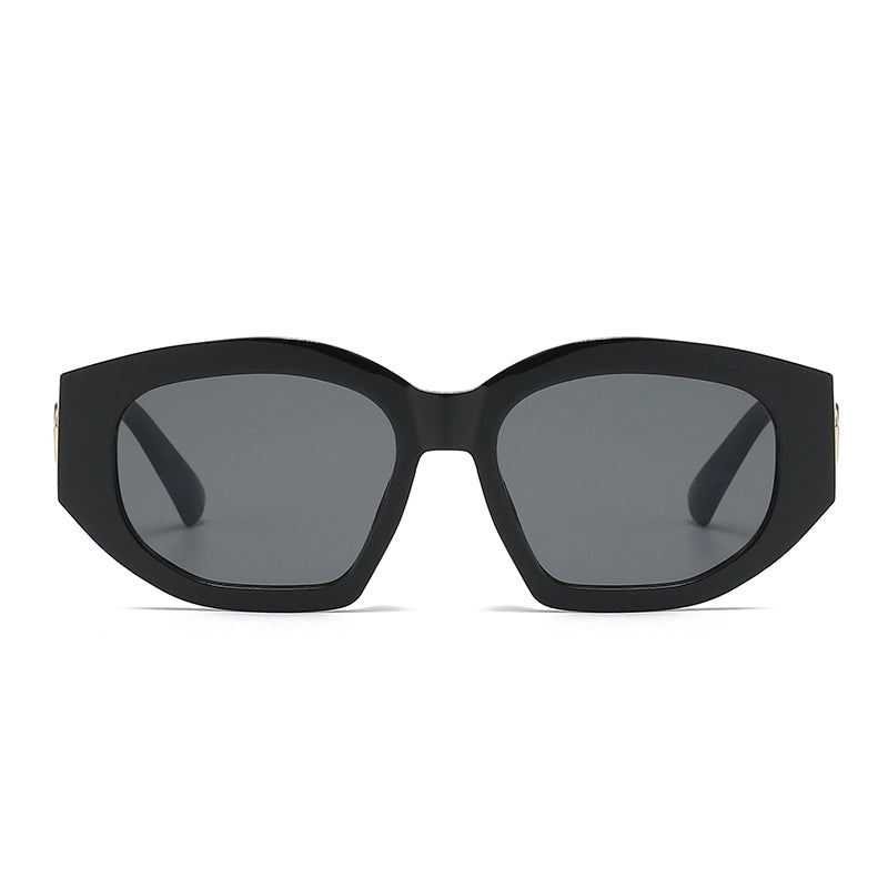 Vintage Style Streetwear Solid Color Ac Cat Eye Full Frame Women's Sunglasses2