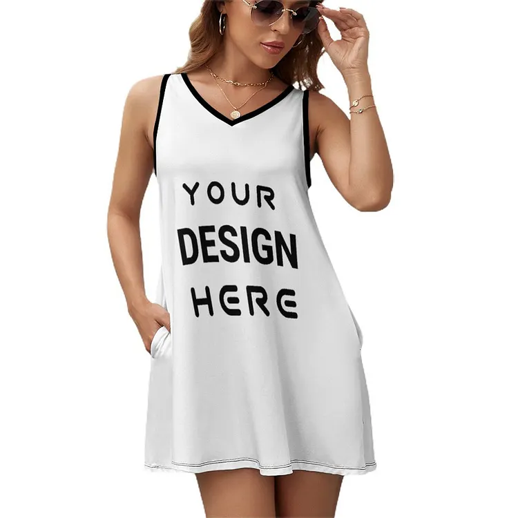 Personalized Design Women's Sleeveless Sundress Full Print