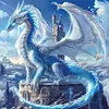 (Multi-Style) Dragon-11CT Stamped Cross Stitch 50*50cm tapestrymarket