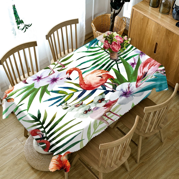 

Natural Scenery Flamingo Tropic - 3D Tablecloth, 140*140cm, 501 Original