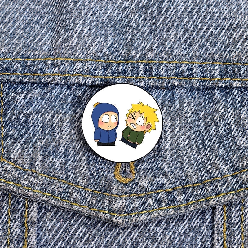 Cartoon Style Pin Cartoon Character Metal Printing Women’S Brooches