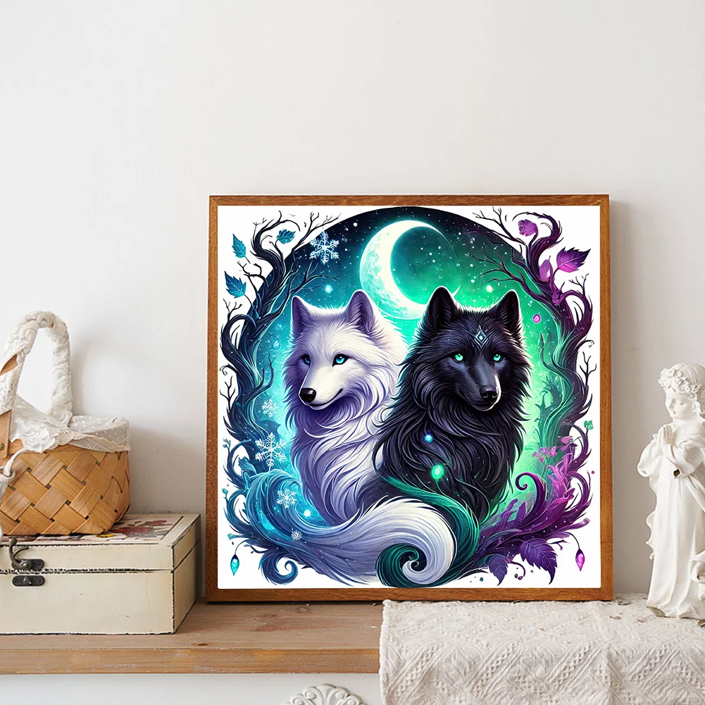 Diamond Painting - Full Round Drill - Wolf(Canvas|30*30cm)