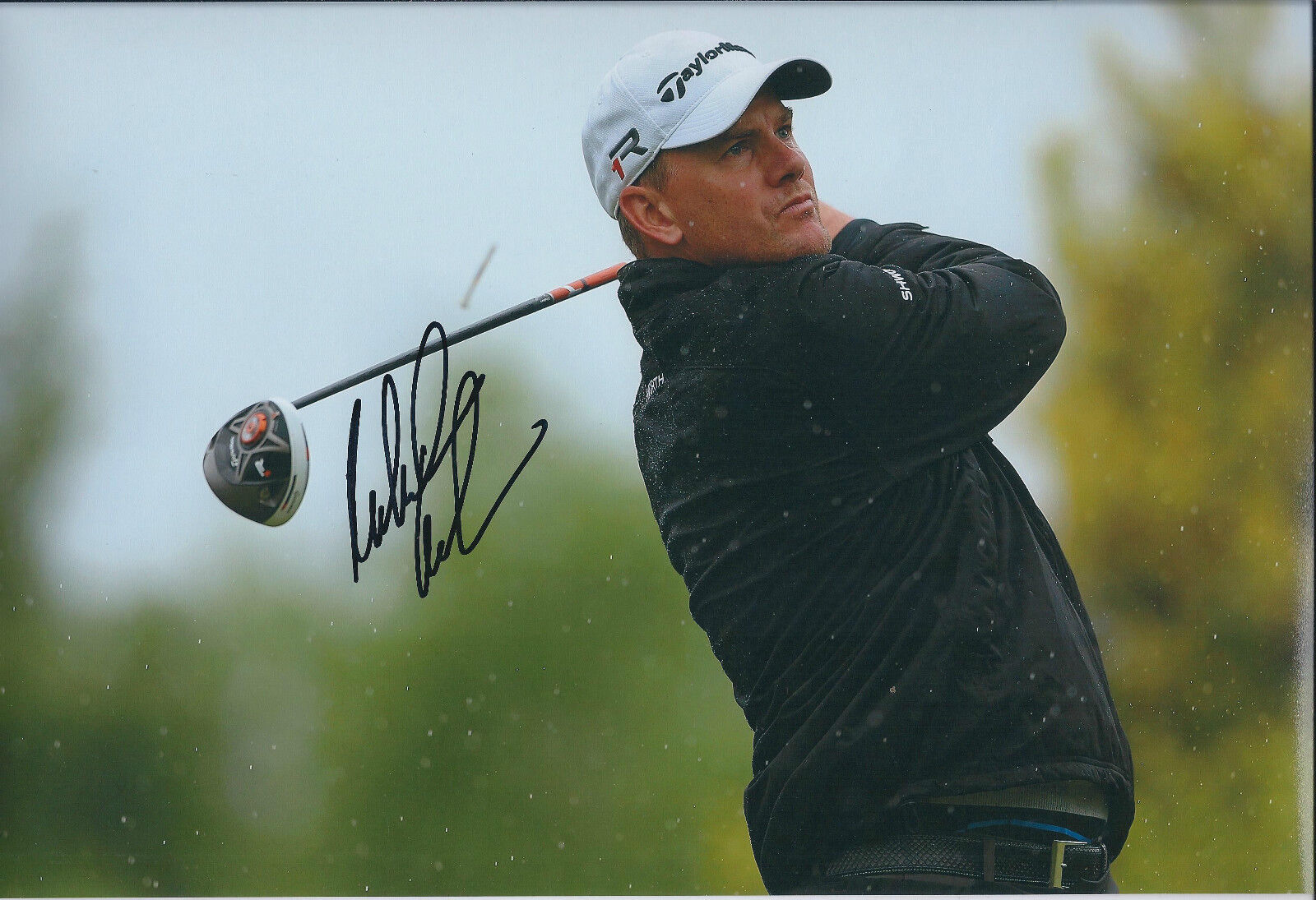 Robert KARLSSON SIGNED Autograph 12x8 Photo Poster painting AFTAL COA Celtic Manor WALES Open