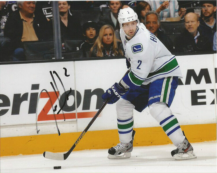 Vancouver Canucks Dan Hamhuis Signed Autographed 8x10 Photo Poster painting COA A