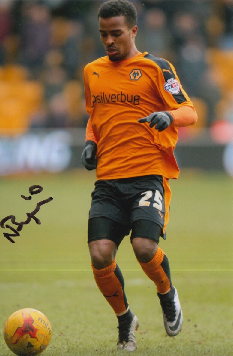 WOLVES HAND SIGNED NATHAN BYRNE 6X4 Photo Poster painting.