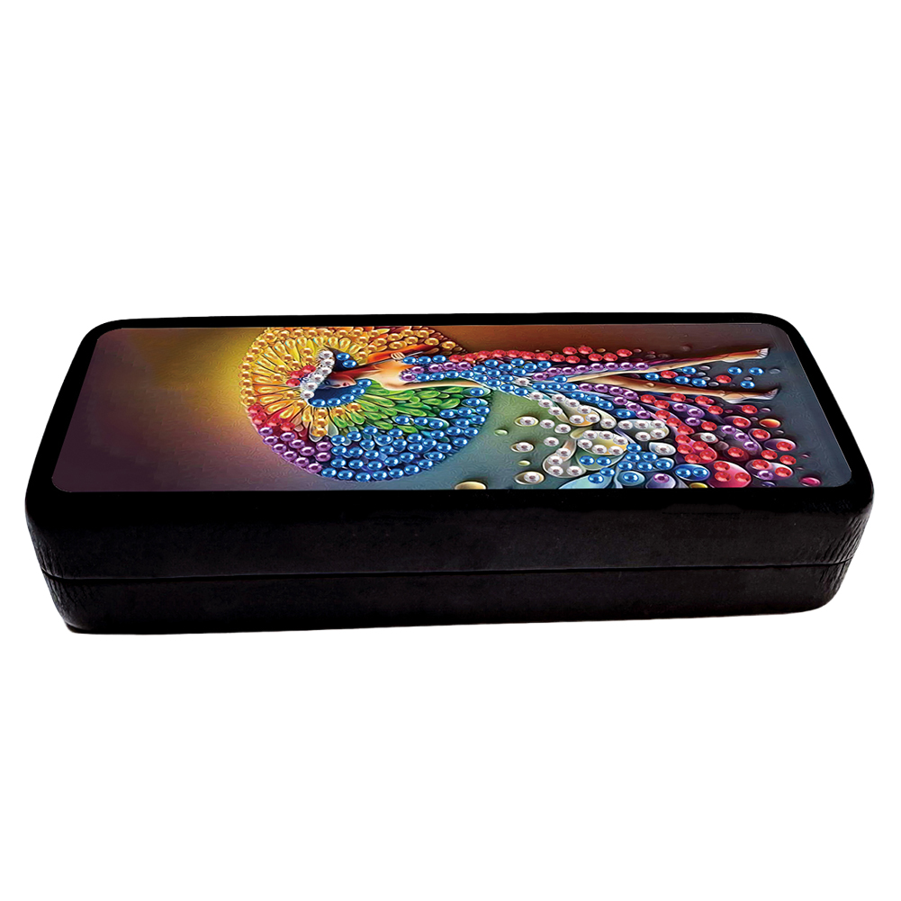 DIY Diamond Painting Glasses Storage Box Diamond Art Sunglasses Case (Girl A)