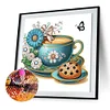 Coffee Dessert-Crystal Rhinestone Diamond Painting