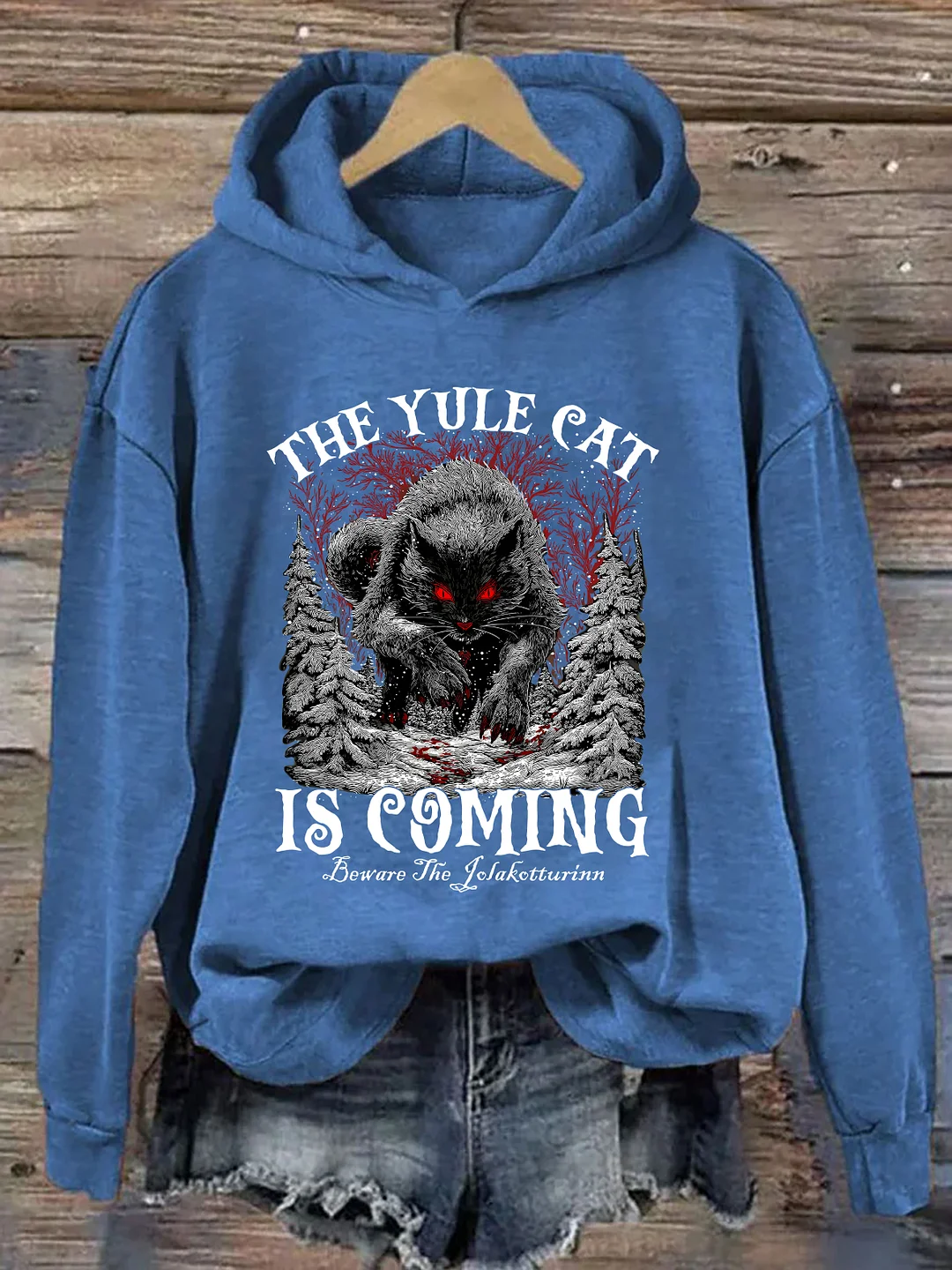 The Yule Cat Is Coming Hoodie