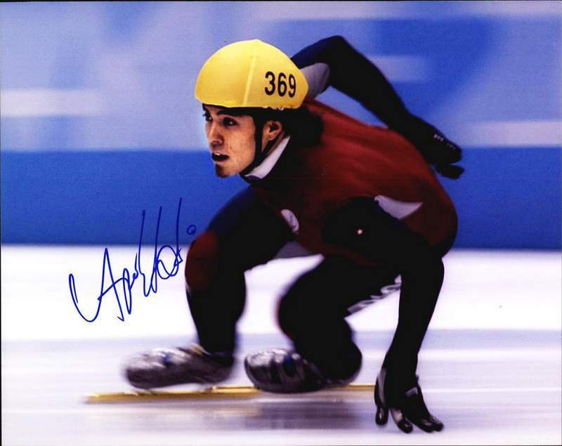 Apolo Ohno authentic signed skating 8x10 Photo Poster painting W/Certificate Autographed (A0001)