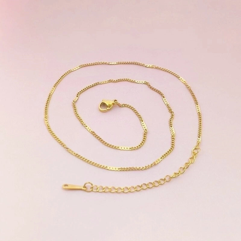 Casual Minimalist Solid Color 201 Stainless Steel Necklace