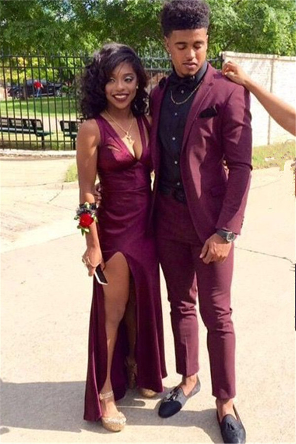 Luluslly Casual Prom Party Suit For Man With Burgundy
