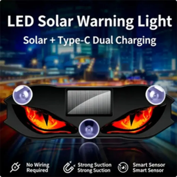 🌞 Luce di avvertimento LED per auto ad energia solare &ndash; sicurezza e visibilit&agrave; in ogni situazione! 🚗💡✨