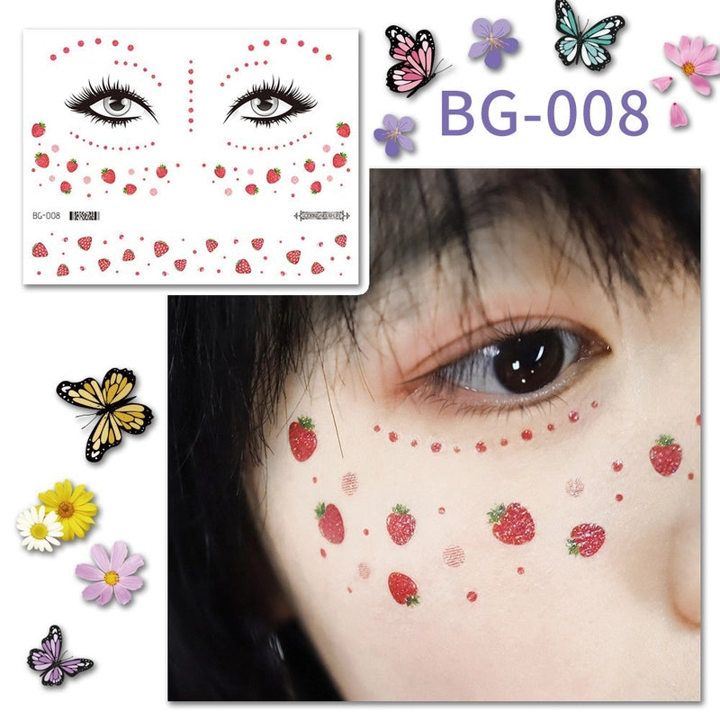 Lady Butterfly Pet Tattoos & Body Art 1 Piece