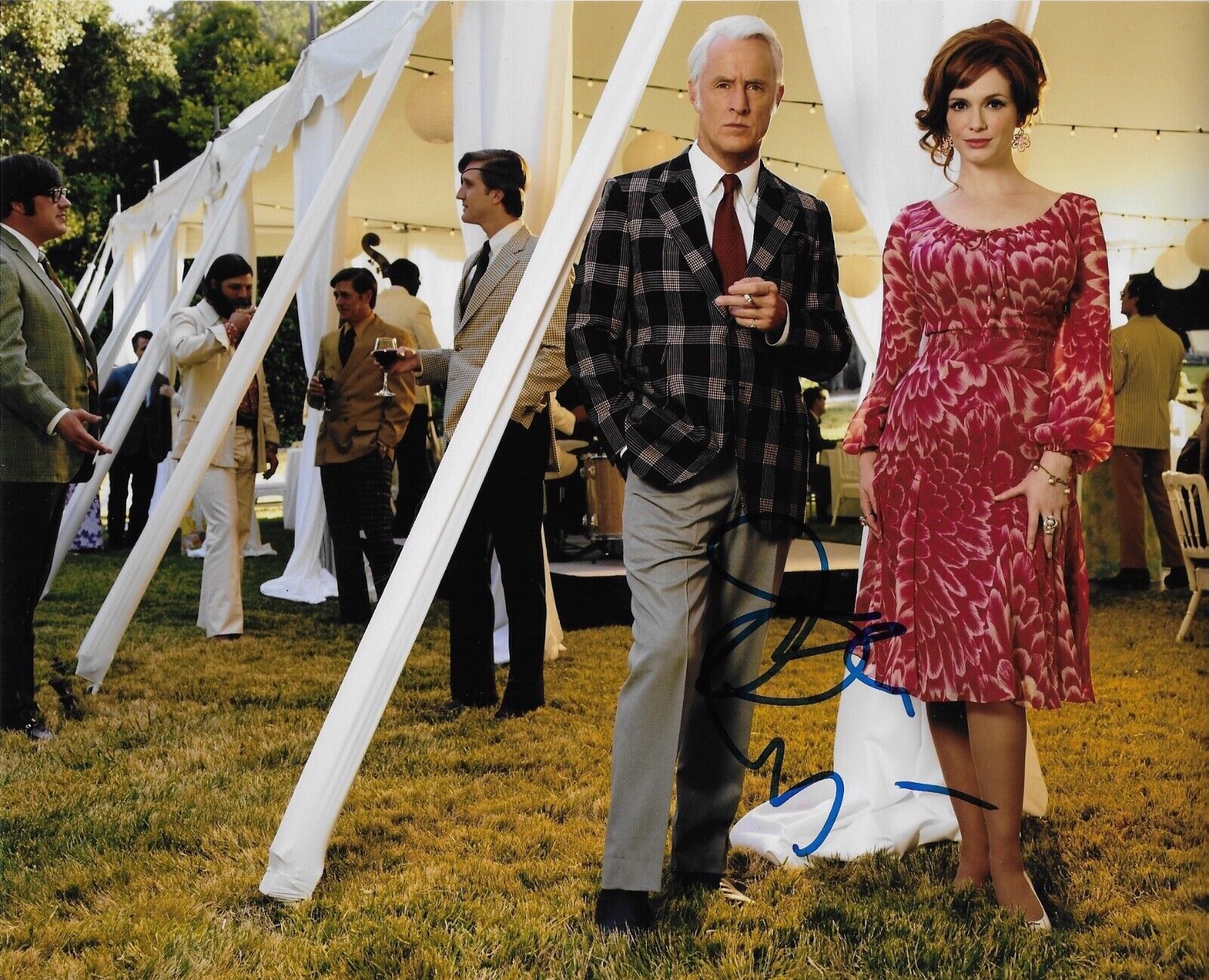 JOHN SLATTERY 'MAD MEN' ROGER STERLING SIGNED 8X10 PICTURE *COA 2