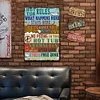 Hot Tub Rules  - Warning Vintage Metal Signs(12*16Inch)