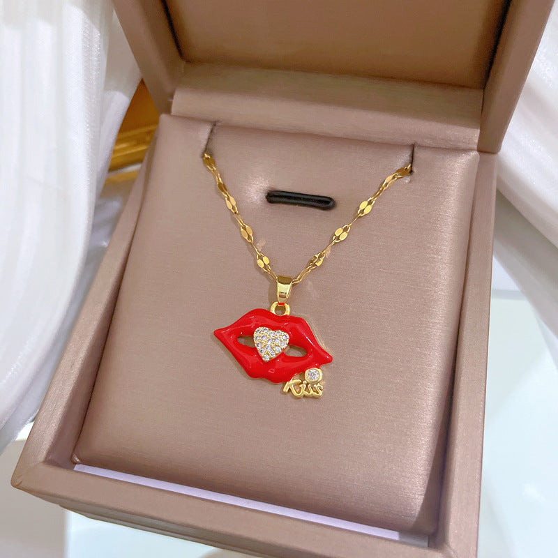 Moon Geometric Stainless Steel Stainless Steel Necklaces