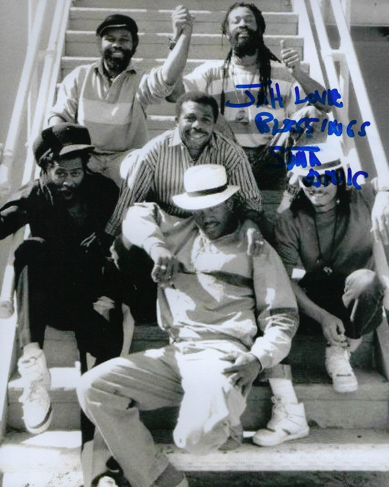 GFA Soul Syndicate * CARLTON SANTA DAVIS * Signed 8x10 Photo Poster painting PROOF C2 COA