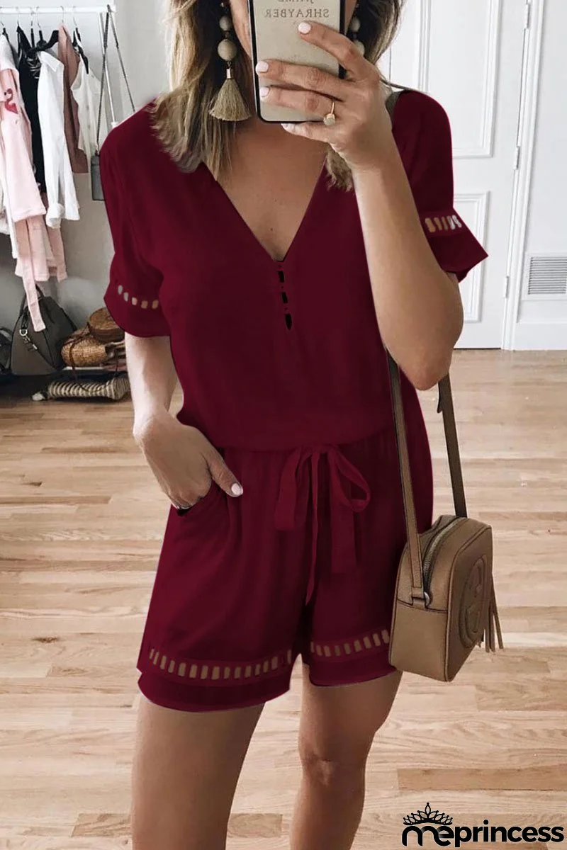 Edgy and breezy Romper