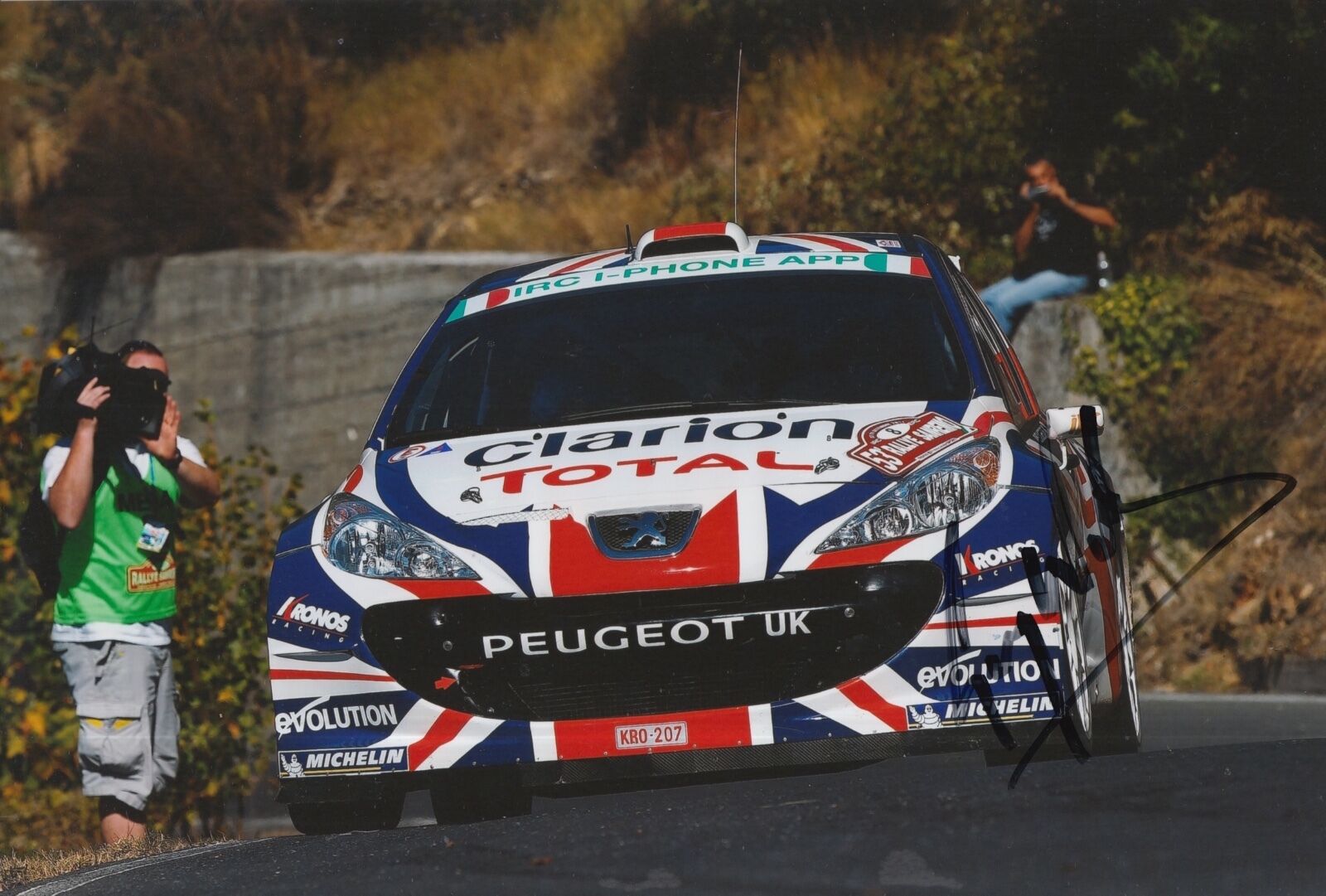 Guy Wilks Hand Signed Photo Poster painting 12x8 Peugeot Rally.