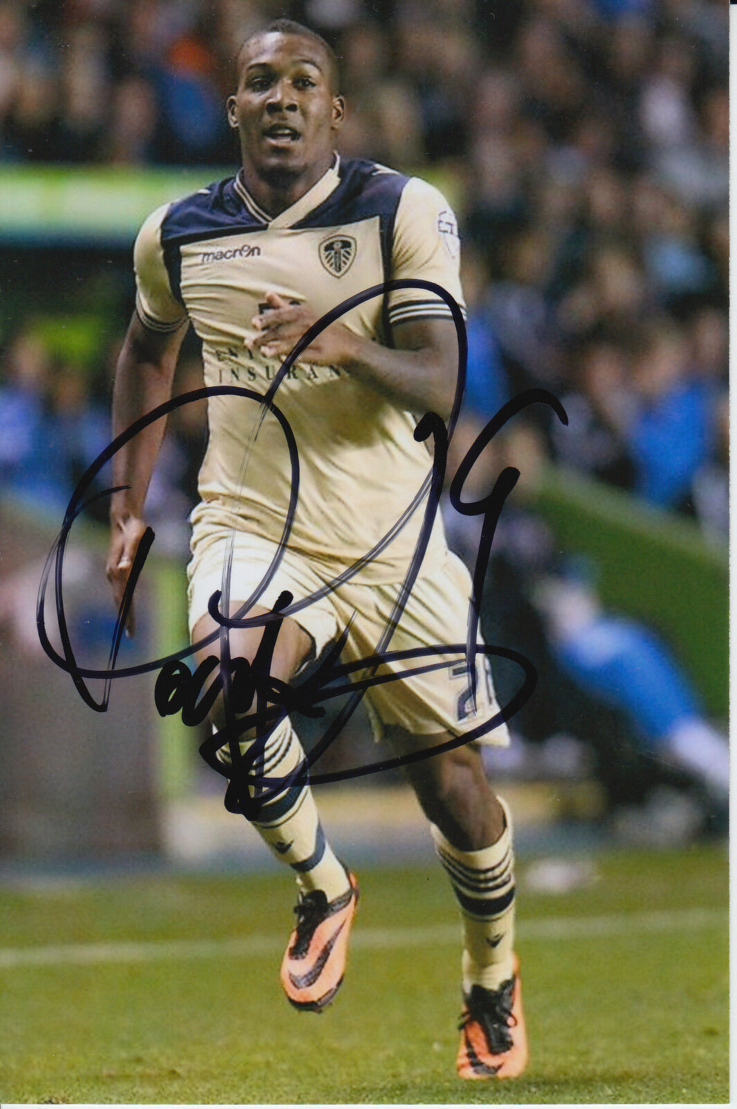 LEEDS UNITED HAND SIGNED DOMINIC POLEON 6X4 Photo Poster painting 1.