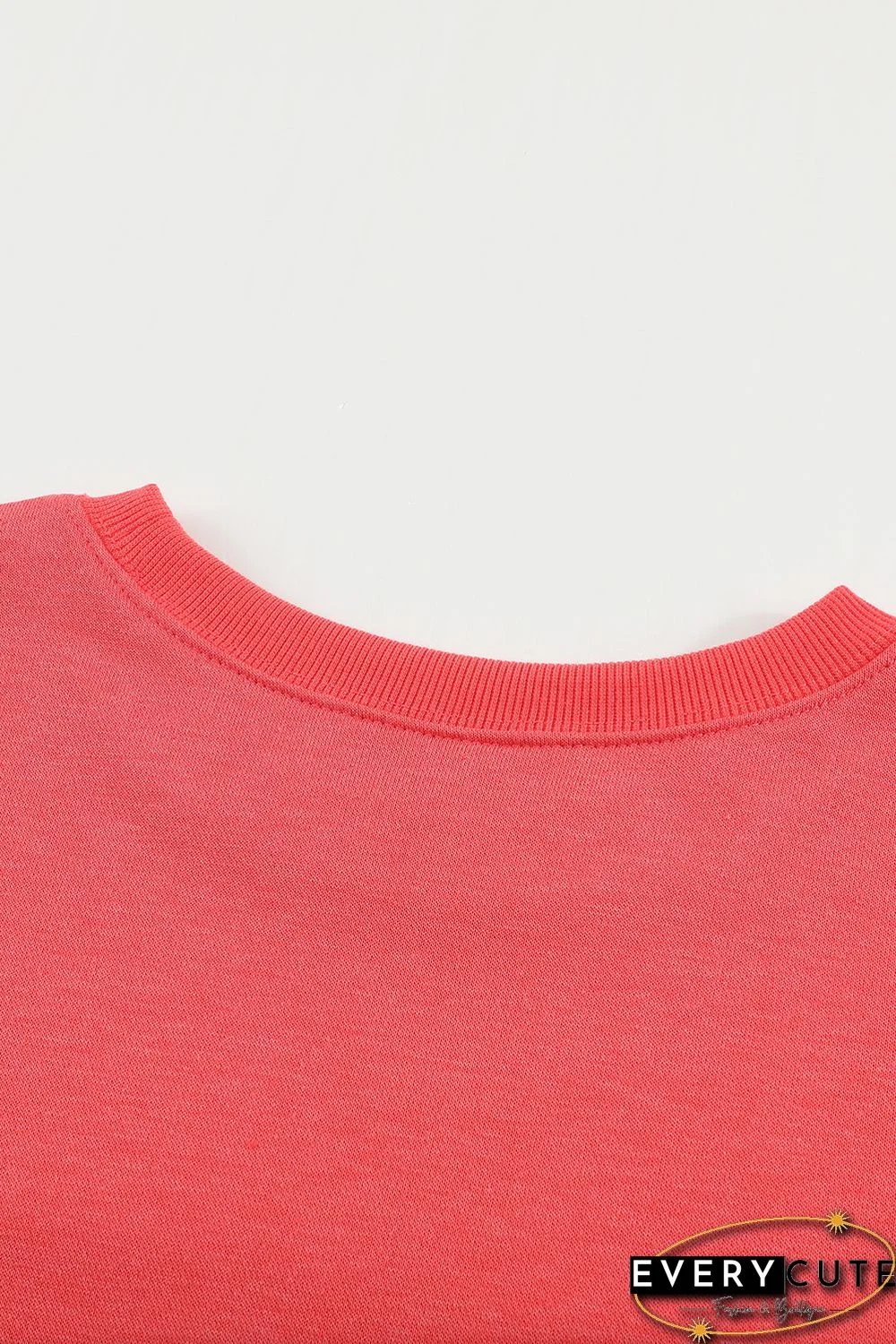 Plain Crew Neck Pullover Sweatshirt