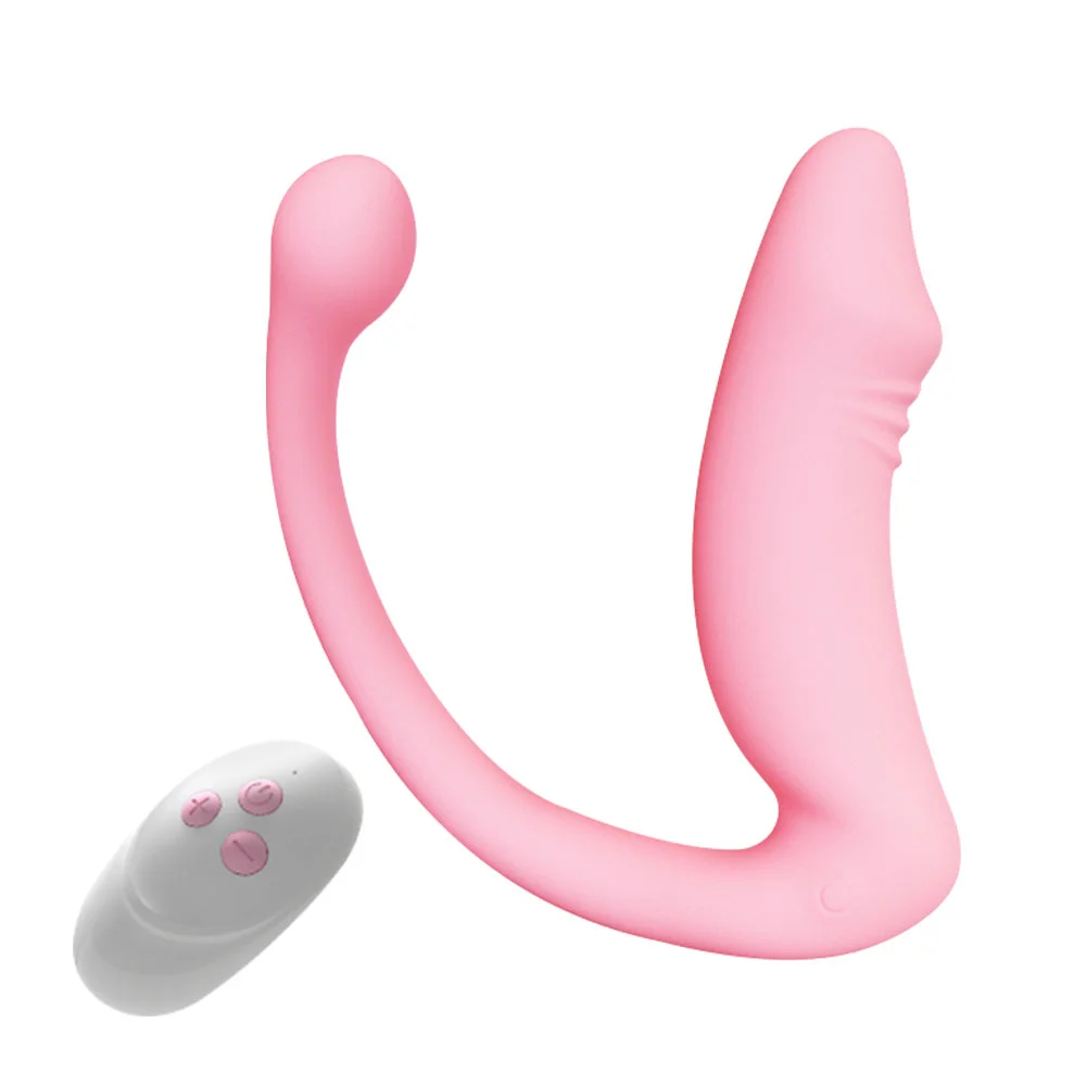 Wireless Remote Control 2 Motor Wearable Anal And Vigina Vibrator - Rose Toy