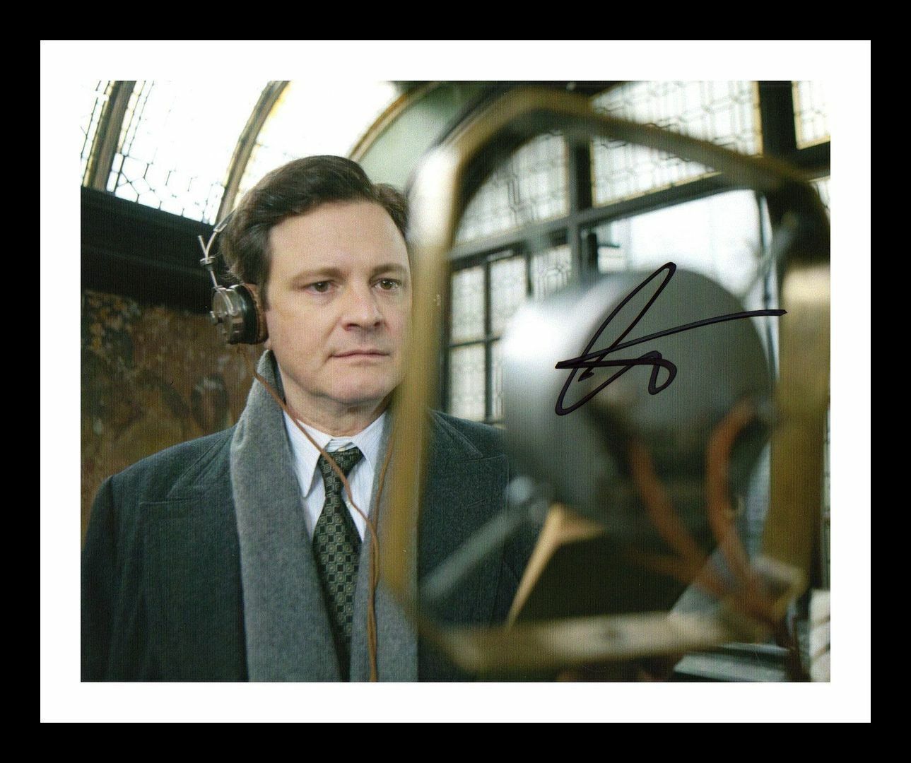Colin Firth - The Kings Speech Autograph Signed & Framed Photo Poster painting