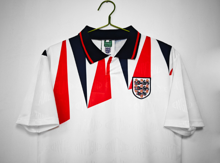 Retro England 1992 Home Football T-Shirt Thai Quality