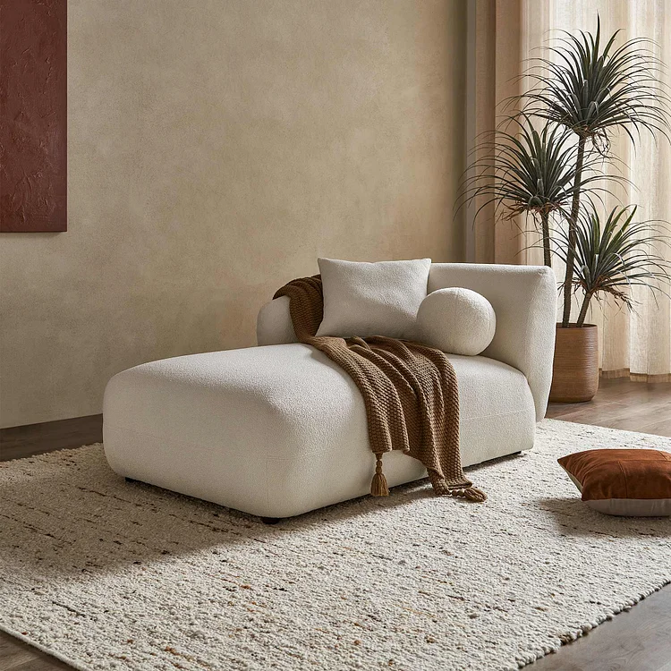 Auburn Performance Fabric Left Arm Chaise