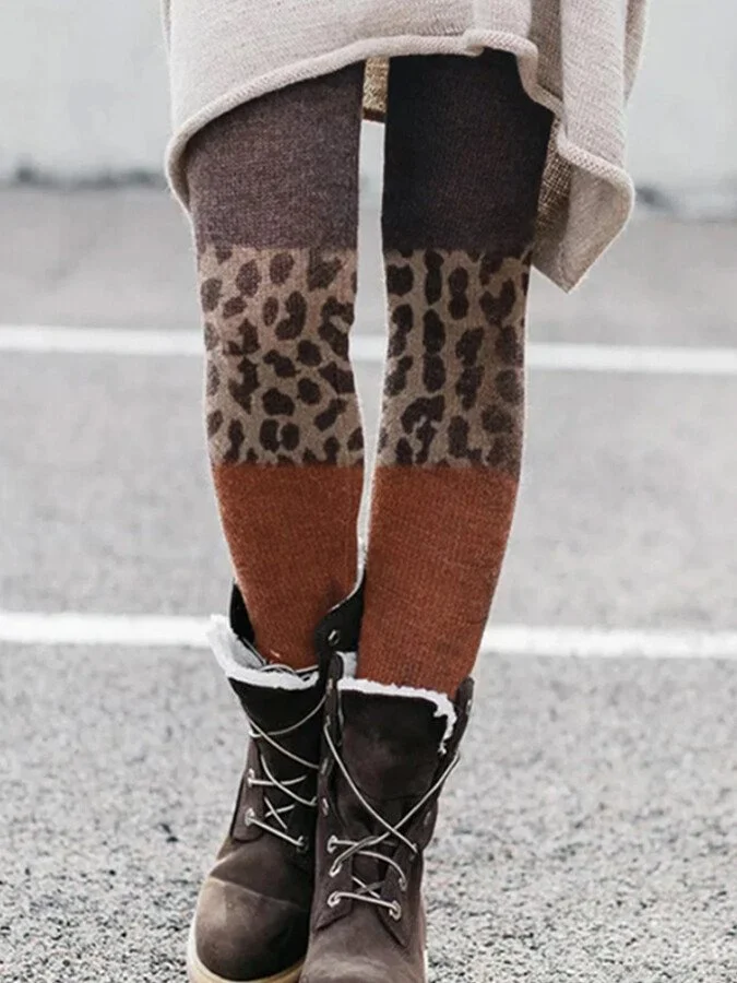 Women's Leopard Print Tights