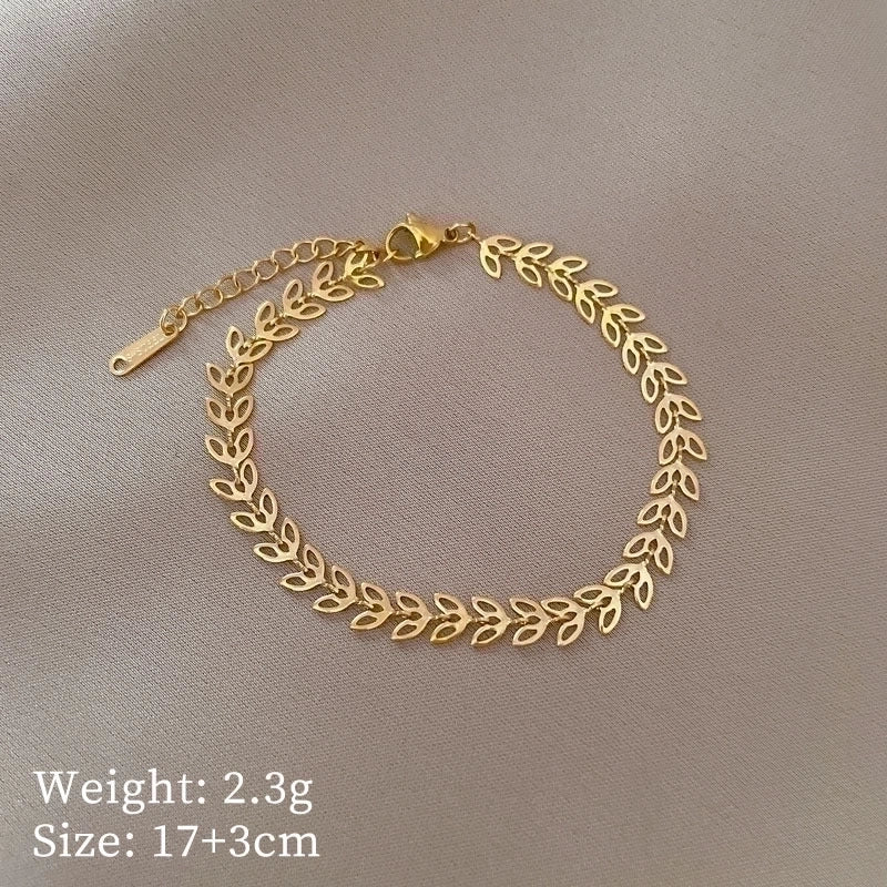 Casual Minimalist Geometric Titanium Steel Bracelets In Bulk