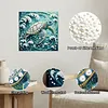 uk.everydayedeals DIY Pearl Painting With Frame - Handmade Self-Adhesive Pearls - Turtle(25*25cm)