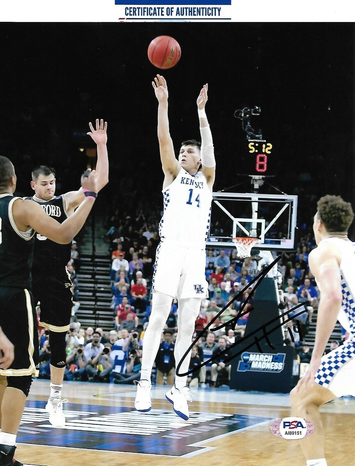 TYLER HERRO signed autographed KENTUCKY WILDCATS 8X10 Photo Poster painting w/ COA PSA AI89151