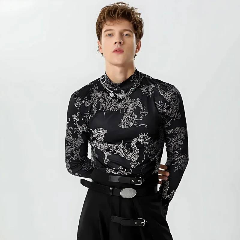 Brownm High Neck Top