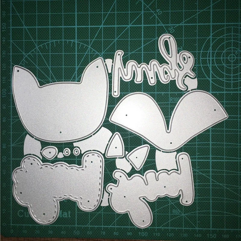 Fox Bear Owl Craft Dies Metal Cutting Dies Cut Die Mold Cat Catching Butterfly Scrapbooking Dies Paper Knife Mould Blade Punch